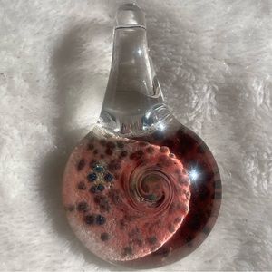 🎄Glass Pendant Theaded Bead by glass blower artist Gift, Stocking Stuffer 🎁NEW